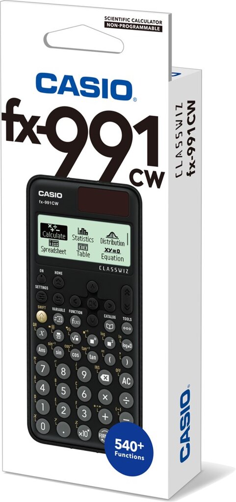 Casio FX-991CW skaičiuotuvas Kišenė Mokslinis skaičiuotuvas Juoda kaina ir informacija | Kanceliarinės prekės | pigu.lt