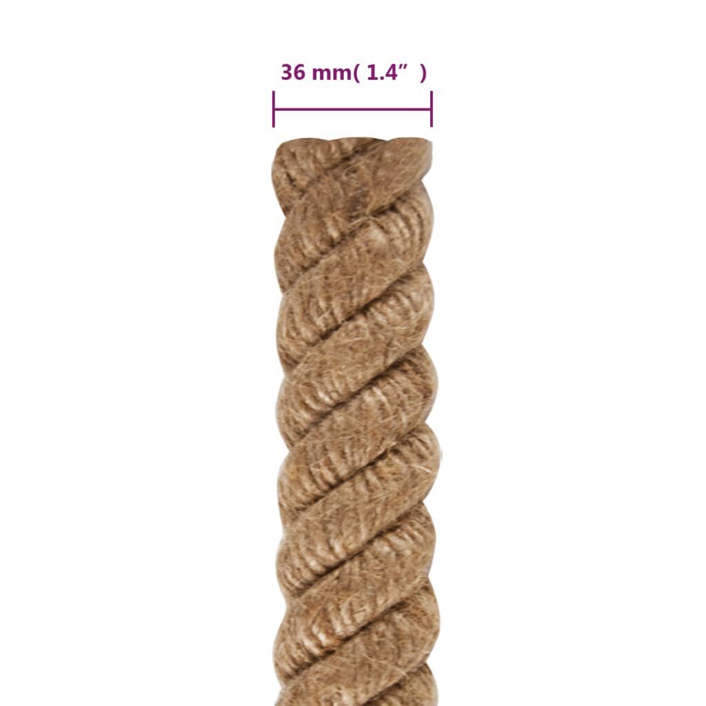 Džiuto virvė vidaXL, 25 mx36 mm цена и информация | Sodo įrankiai | pigu.lt