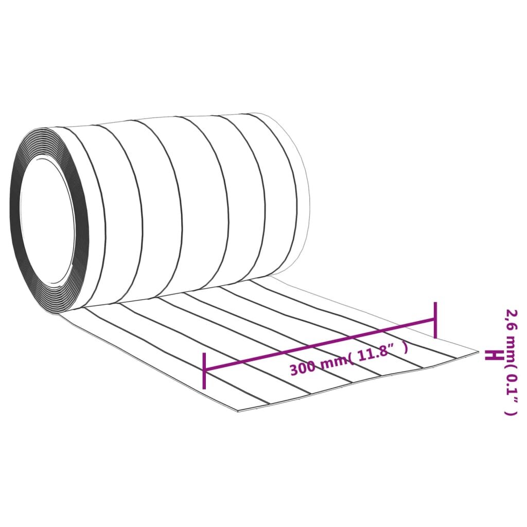 Durų užuolaida, skaidri, 300mmx2,6mm, 10m, PVC kaina ir informacija | Durų lankstai, priedai | pigu.lt