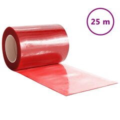Durų užuolaida, raudona, 300mmx2,6mm, 25m, PVC цена и информация | Дверные петли и другие принадлежности | pigu.lt