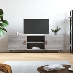Televizoriaus spintelė vidaXL, 150x30x50 cm, pilka kaina ir informacija | TV staliukai | pigu.lt