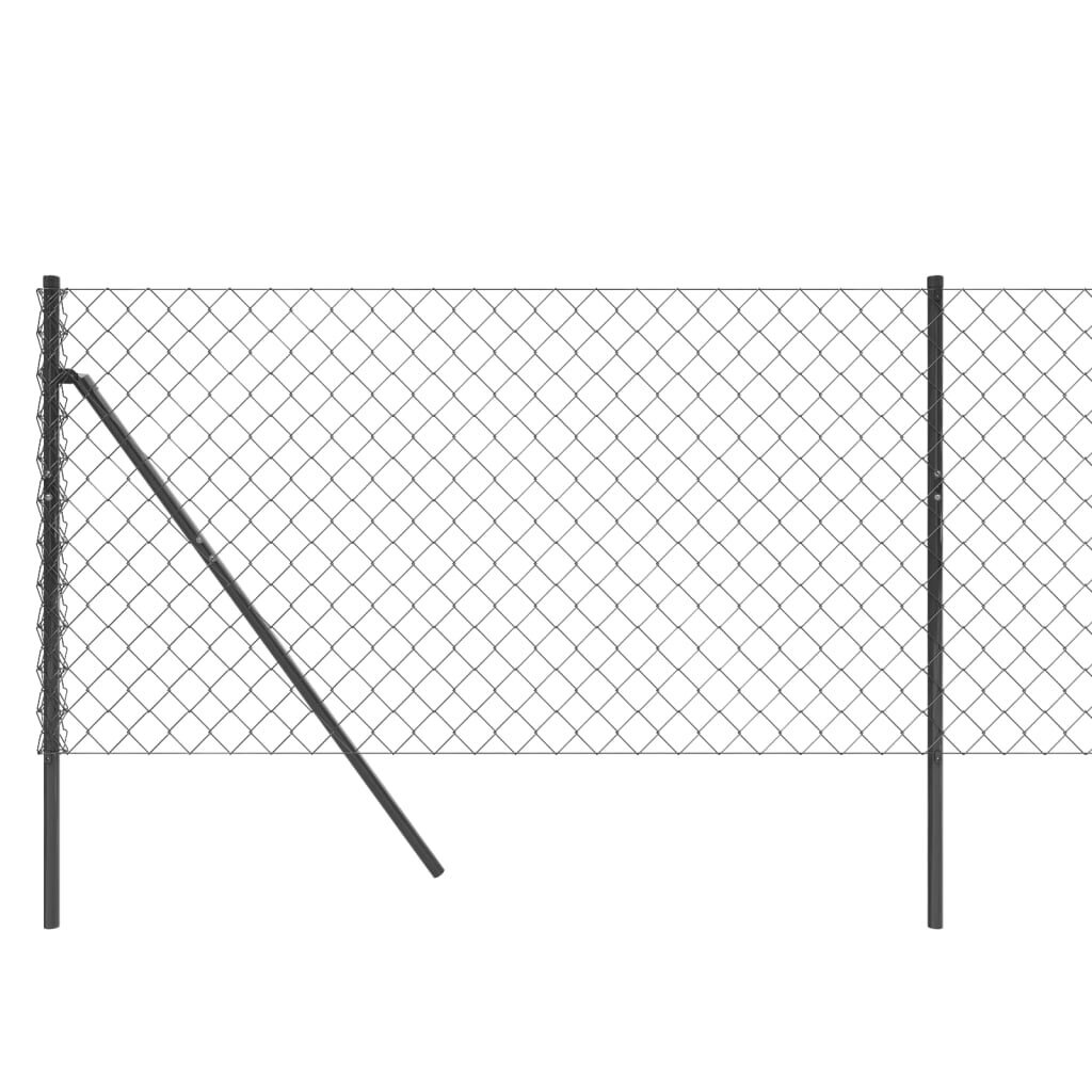 Tinklinė tvora vidaXL 1,1x10m kaina ir informacija | Tvoros ir jų priedai | pigu.lt