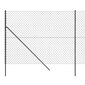 Tinklinė tvora vidaXL 2x25m kaina ir informacija | Tvoros ir jų priedai | pigu.lt