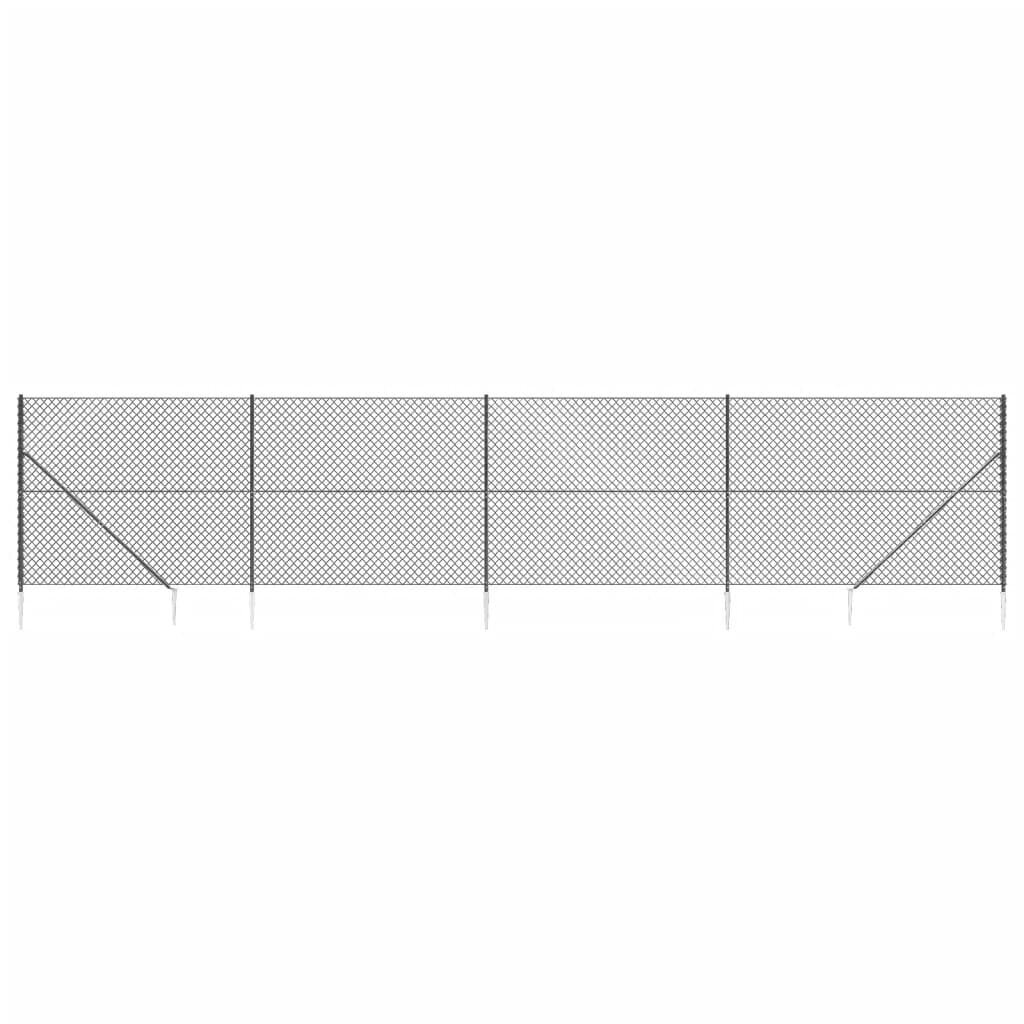 Tinklinė tvora vidaXL 1,4x10m kaina ir informacija | Tvoros ir jų priedai | pigu.lt