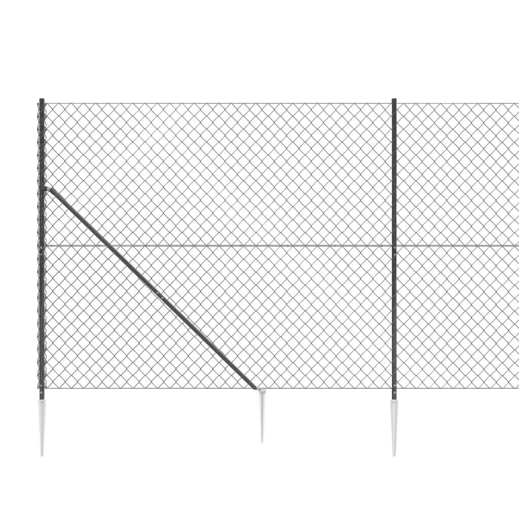 Tinklinė tvora vidaXL 1,4x25m kaina ir informacija | Tvoros ir jų priedai | pigu.lt