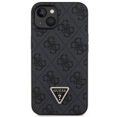 Guess GUHCP13MP4TDSCPK iPhone 13 6.1" czarny|black hardcase Crossbody 4G Metal Logo цена и информация | Чехлы для телефонов | pigu.lt