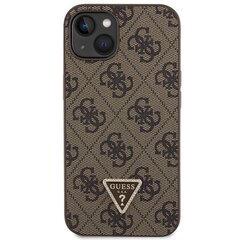 Guess GUHCP13MP4TDSCPW iPhone 13 6.1" brązowy|brown hardcase Crossbody 4G Metal Logo цена и информация | Чехлы для телефонов | pigu.lt