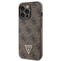 Guess GUHCP13XP4TDSCPW iPhone 13 Pro Max 6.7" brązowy|brown hardcase Crossbody 4G Metal Logo цена и информация | Чехлы для телефонов | pigu.lt