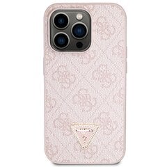 Guess GUHCP14LP4TDSCPP iPhone 14 Pro 6.1" różowy|pink hardcase Crossbody 4G Metal Logo цена и информация | Чехлы для телефонов | pigu.lt