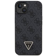 Guess GUHCP14SP4TDSCPK iPhone 14 6.1" czarny|black hardcase Crossbody 4G Metal Logo цена и информация | Чехлы для телефонов | pigu.lt