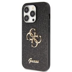 Guess GUHCP14XHG4SGK iPhone 14 Pro Max 6.7" czarny|black hardcase Glitter Script Big 4G цена и информация | Чехлы для телефонов | pigu.lt