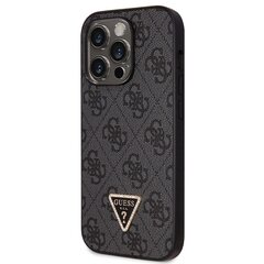 Guess GUHCP14XP4TDSCPK iPhone 14 Pro Max 6.7" czarny|black hardcase Crossbody 4G Metal Logo цена и информация | Чехлы для телефонов | pigu.lt