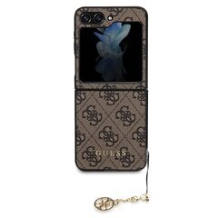 Guess GUHCZF5GF4GBR F731 Z Flip5 brązowy|brown hardcase 4G Charms Collection цена и информация | Guess Мобильные телефоны, Фото и Видео | pigu.lt