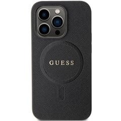 Guess GUHMP14XPSAHMCK iPhone 14 Pro Max 6.7" czarny|black hardcase Saffiano MagSafe цена и информация | Чехлы для телефонов | pigu.lt