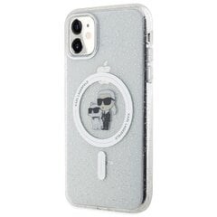 Karl Lagerfeld KLHMN61HGKCNOT iPhone 11 | Xr 6.1" transparent hardcase Karl&Choupette Glitter MagSafe цена и информация | Чехлы для телефонов | pigu.lt