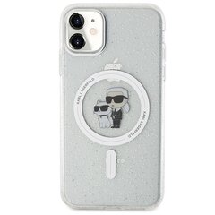 Karl Lagerfeld KLHMN61HGKCNOT iPhone 11 | Xr 6.1" transparent hardcase Karl&Choupette Glitter MagSafe цена и информация | Чехлы для телефонов | pigu.lt