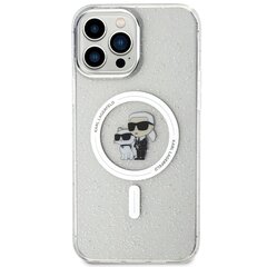 Karl Lagerfeld KLHMP13XHGKCNOT iPhone 13 Pro Max 6.7" transparent hardcase Karl&Choupette Glitter MagSafe цена и информация | Чехлы для телефонов | pigu.lt