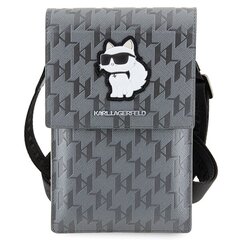 Karl Lagerfeld Torebka KLWBSAKHPCG srebrny|silver Saffiano Monogram Choupette цена и информация | Чехлы для телефонов | pigu.lt