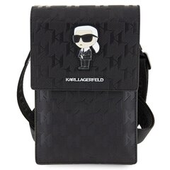 Karl Lagerfeld Torebka KLWBSAKHPKK czarny|black Saffiano Monogram Ikonik цена и информация | Чехлы для телефонов | pigu.lt