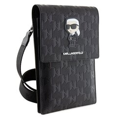 Karl Lagerfeld Torebka KLWBSAKHPKK czarny|black Saffiano Monogram Ikonik цена и информация | Чехлы для телефонов | pigu.lt