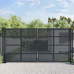 Sodo vartai vidaXL 400x250cm kaina ir informacija | Tvoros ir jų priedai | pigu.lt