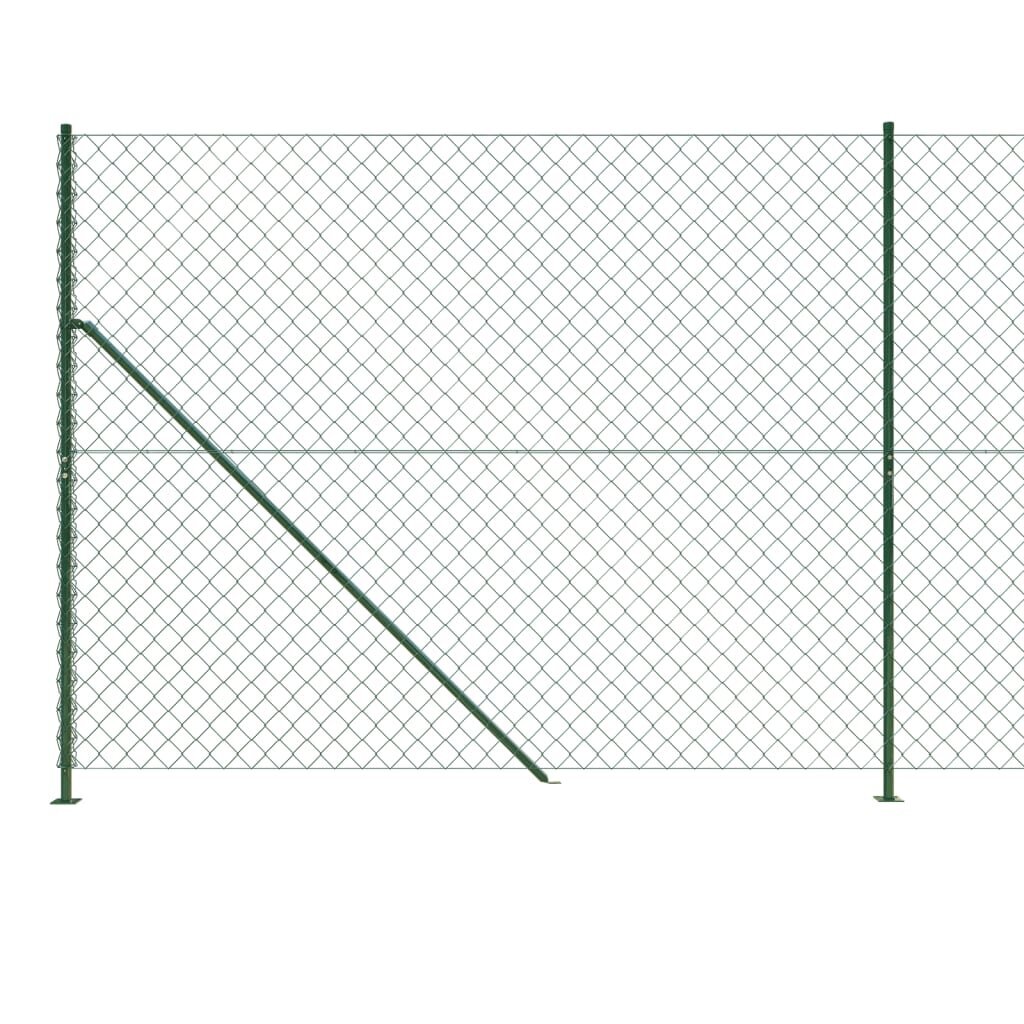 Tinklinė tvora vidaXL 1,8x25m kaina ir informacija | Tvoros ir jų priedai | pigu.lt