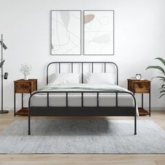 Naktinės spintelės vidaXL, 2vnt., 30x60x60 cm, rudos kaina ir informacija | Spintelės prie lovos | pigu.lt