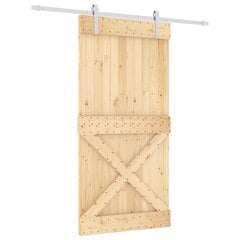 Stumdomos vidaus durys vidaXL su įrangos rinkiniu 100x210cm цена и информация | Межкомнатные двери | pigu.lt