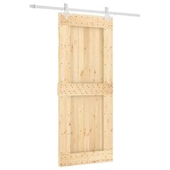 Stumdomos vidaus durys vidaXL su įrangos rinkiniu 85x210cm цена и информация | Двери со стеклом LIRA, дуб сицилия, ЭКО шпон | pigu.lt