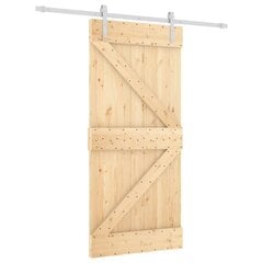 Stumdomos vidaus durys vidaXL su įrangos rinkiniu 95x210cm цена и информация | Межкомнатные двери | pigu.lt