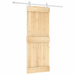 Stumdomos vidaus durys vidaXL su įrangos rinkiniu 80x210cm цена и информация | Межкомнатные двери | pigu.lt