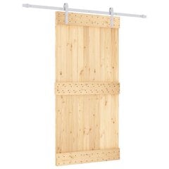 Stumdomos vidaus durys vidaXL su įrangos rinkiniu 100x210cm цена и информация | Межкомнатные двери | pigu.lt