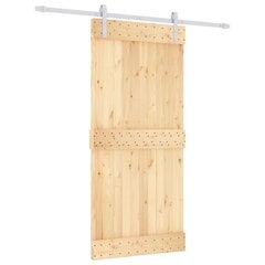 Stumdomos vidaus durys vidaXL su įrangos rinkiniu 95x210cm kaina ir informacija | Vidaus durys | pigu.lt