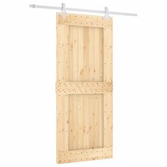 Stumdomos vidaus durys vidaXL su įrangos rinkiniu 90x210cm kaina ir informacija | Vidaus durys | pigu.lt