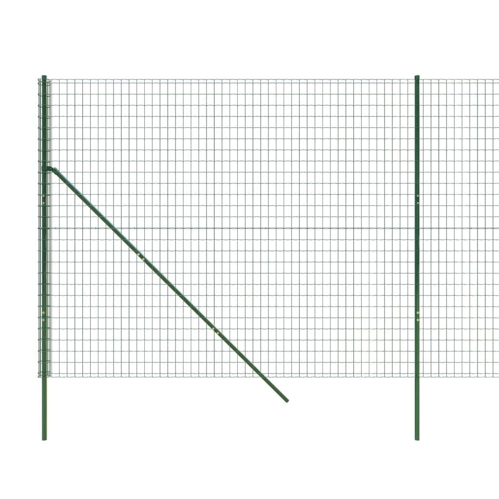 Vielinė tinklinė tvora vidaXL 2,2x25m kaina ir informacija | Tvoros ir jų priedai | pigu.lt