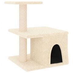 Draskyklė katėms su stovais iš sizalio vidaXL, smėlio splavos, 48cm kaina ir informacija | Draskyklės | pigu.lt