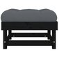 Sodo pakoja su pagalvėle vidaXL, juoda kaina ir informacija | Lauko kėdės, foteliai, pufai | pigu.lt