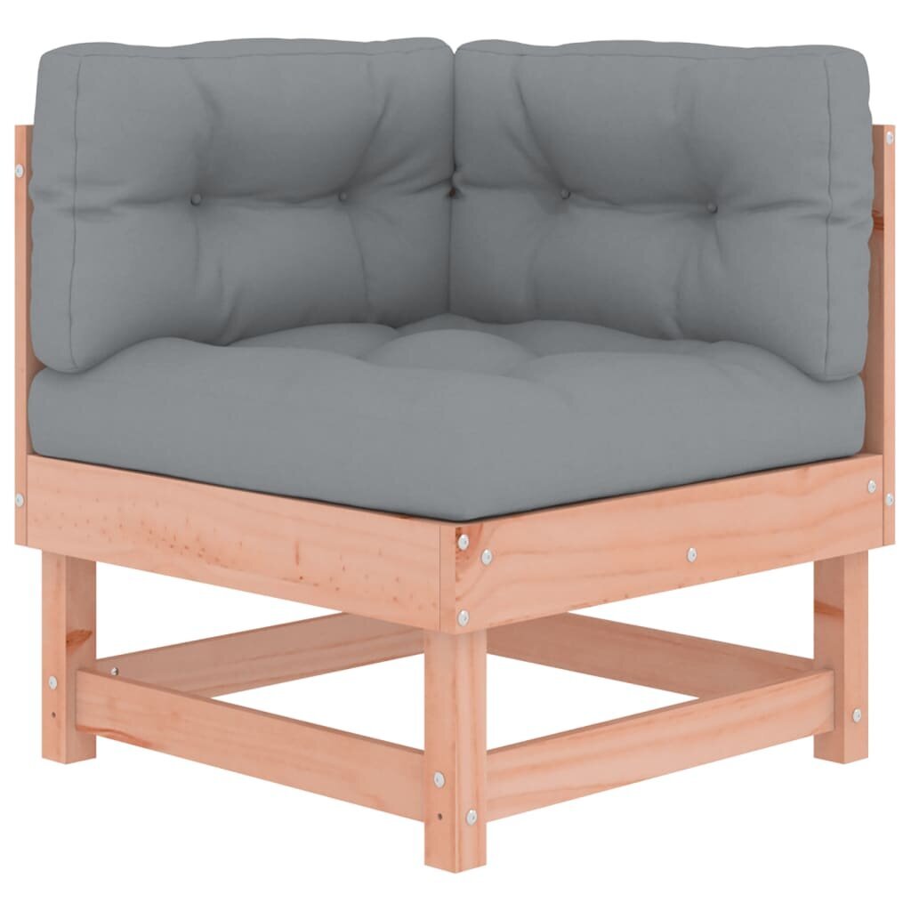 Lauko sofos dalis vidaXL, ruda цена и информация | Lauko kėdės, foteliai, pufai | pigu.lt