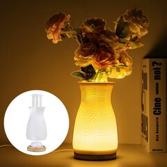 Светящаяся ваза для цветов Floral Lights, 20 см, белая цена и информация | Вазы | pigu.lt