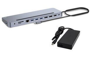 I-TEC USB-C ERGO DOKAS + Įkroviklis цена и информация | Адаптеры, USB-разветвители | pigu.lt