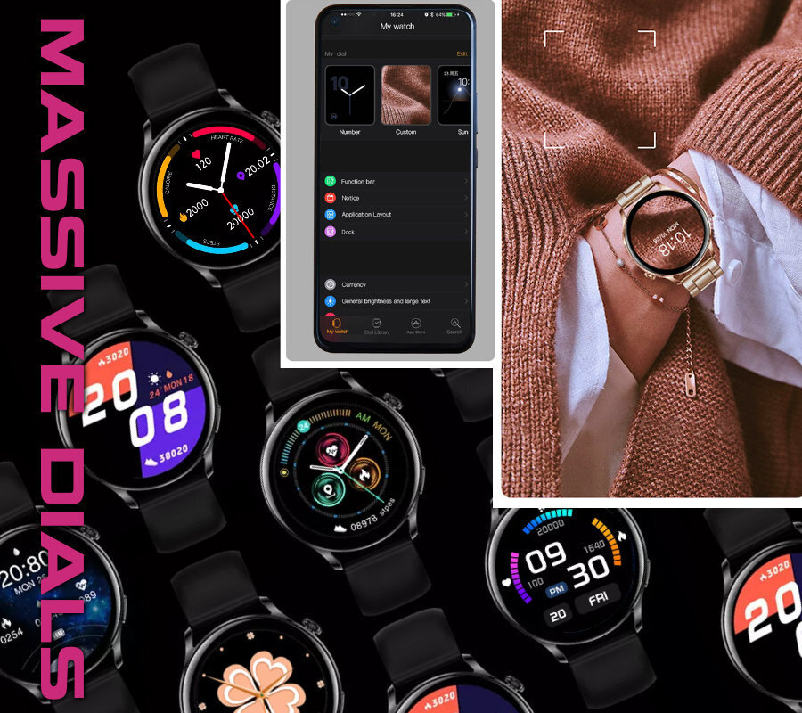 Rubicon RNCE81 Black цена и информация | Išmanieji laikrodžiai (smartwatch) | pigu.lt