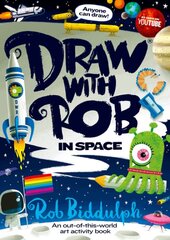 Draw With Rob: In Space: Space цена и информация | Книги для самых маленьких | pigu.lt