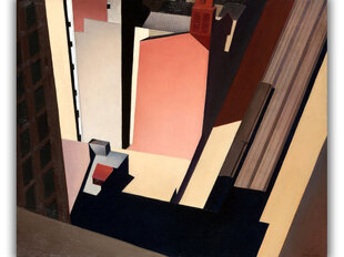 Reprodukcija Bažnyčios Gatvė, 1920, Charles Sheeler kaina ir informacija | Reprodukcijos, paveikslai | pigu.lt