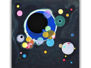 Reprodukcija Keli Apskritimai, 1926, Wassily Kandinsky kaina ir informacija | Reprodukcijos, paveikslai | pigu.lt