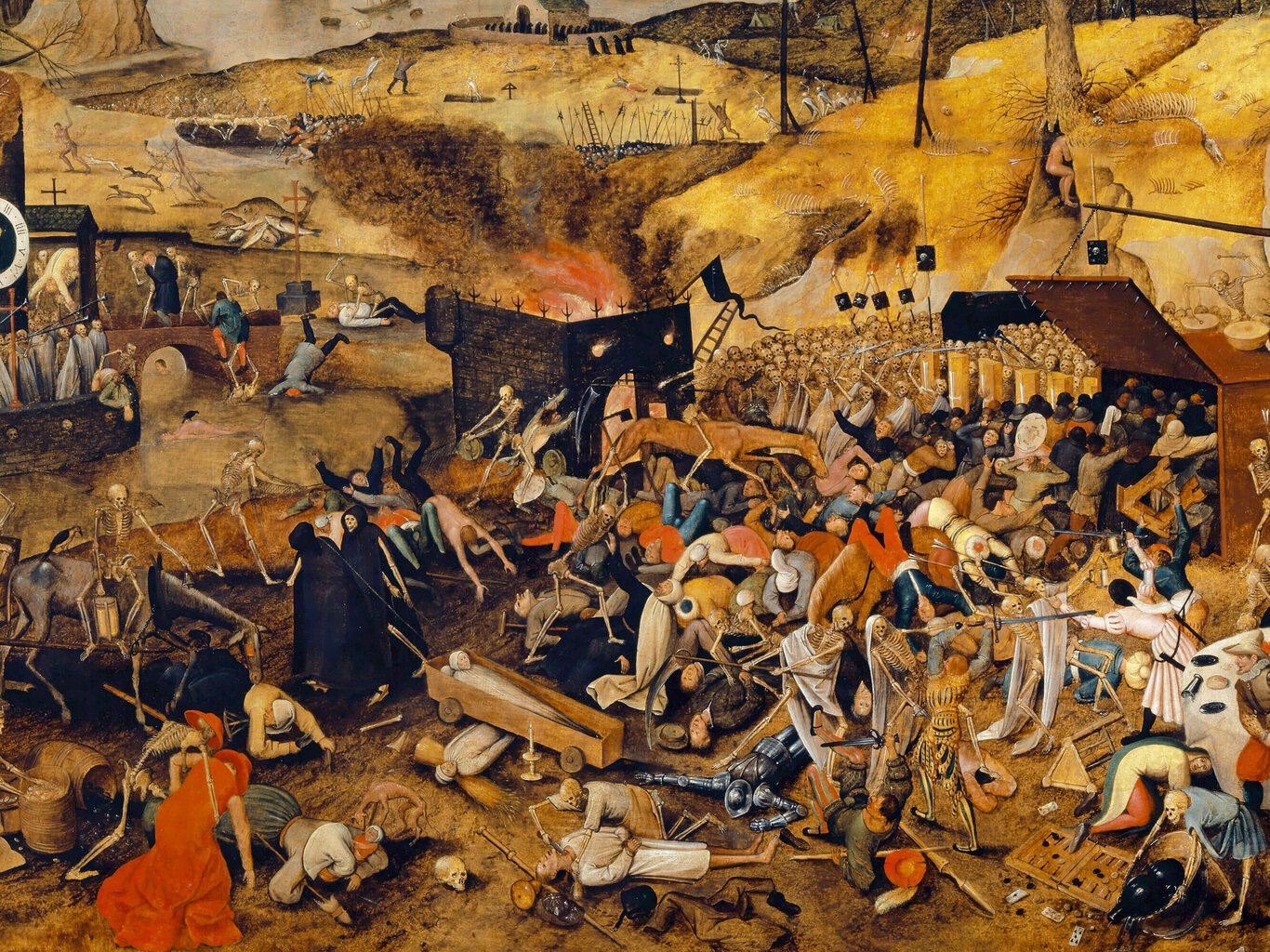 Reprodukcija Mirties triumfas, 1608, Pieter Brueghel The Younger, 40x60 cm  цена | pigu.lt