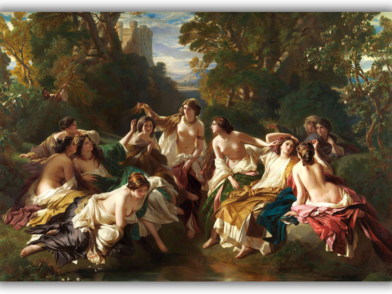 Reprodukcija Florinda, 1853, Franz Xaver Winterhalter kaina ir informacija | Reprodukcijos, paveikslai | pigu.lt