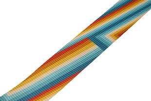 Diržas gitarai Fender Retro Rainbow Strap kaina ir informacija | Priedai muzikos instrumentams | pigu.lt