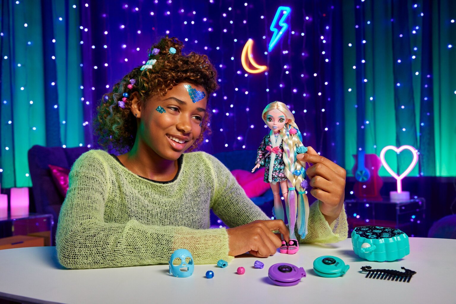 Lėlės Lagūnos Spa dienos rinkinys Monster High kaina ir informacija | Žaislai mergaitėms | pigu.lt