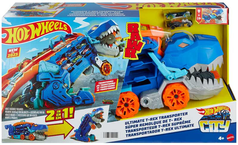 Rinkinys Hot wheels Transformeris T-Rex kaina ir informacija | Žaislai berniukams | pigu.lt