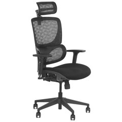 Офисный стул ErgoNew S1, тканевое сиденье, черный цена и информация | Офисные кресла | pigu.lt